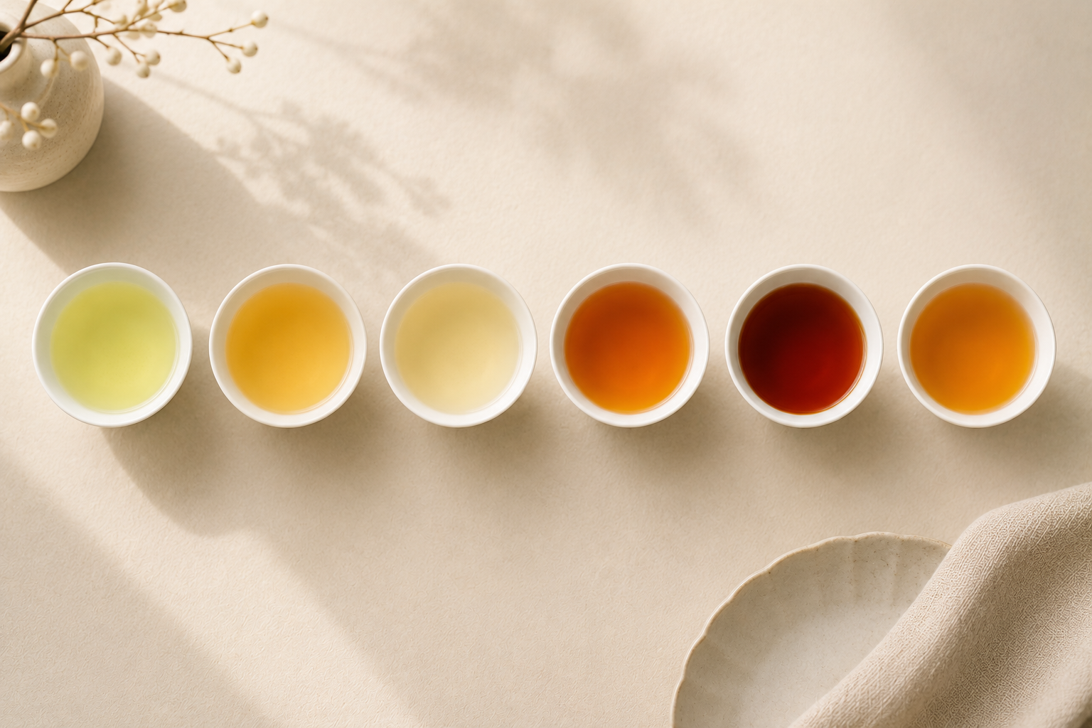 Chinese Tea Colours: What the Six Tea Types Should Look Like